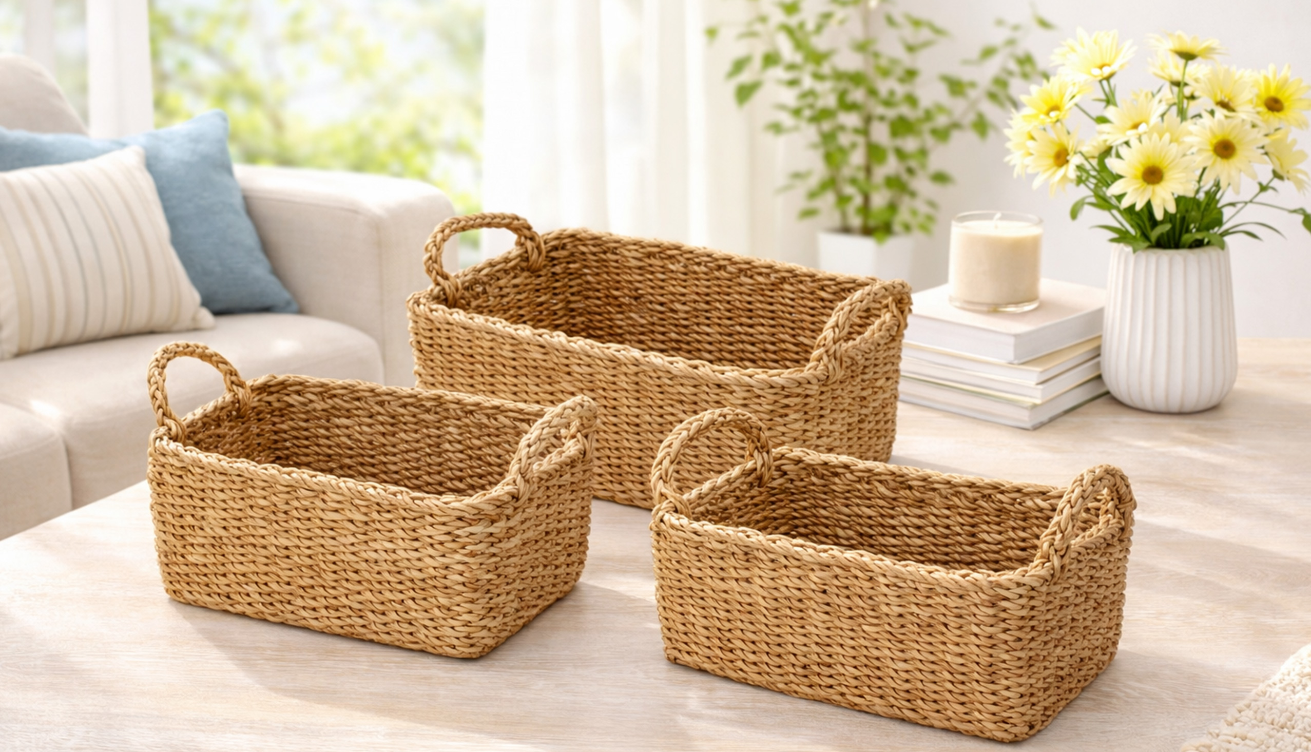 Durable laundry baskets designed for easy organization and effortless storage.